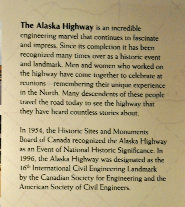 sign about the Alaska Highway